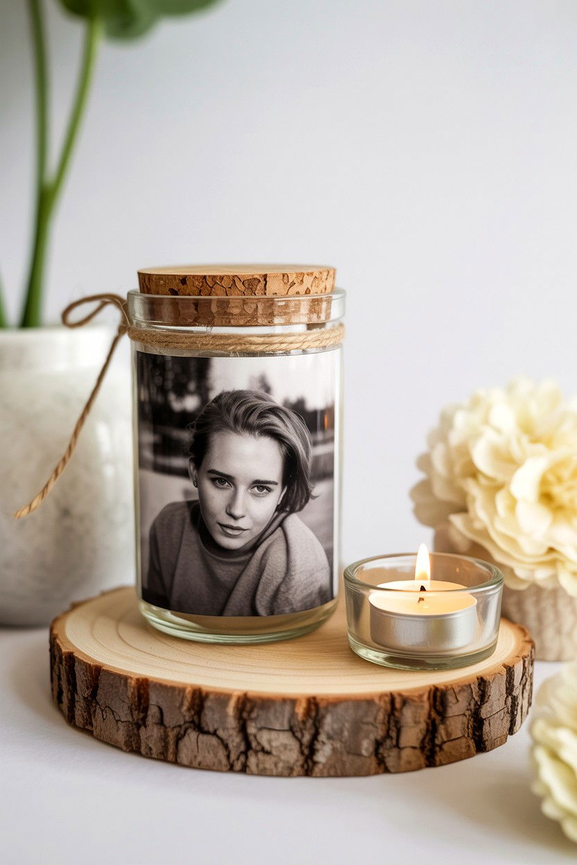 Personalized Photo Jar - 25 Valentine's Day Love Jar Ideas