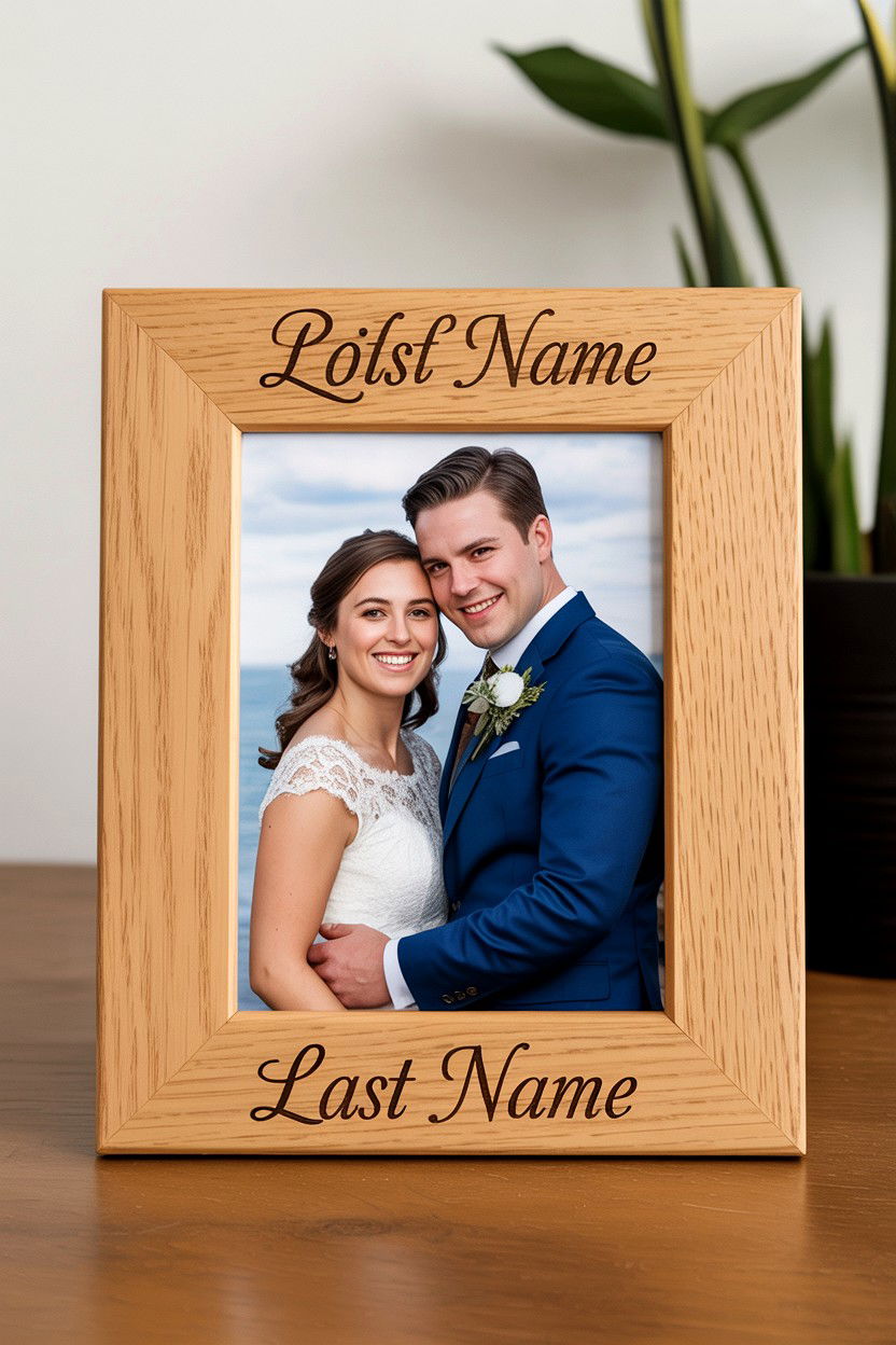 Personalized Picture Frame - 25 Valentine's Day Gifts for Newlyweds