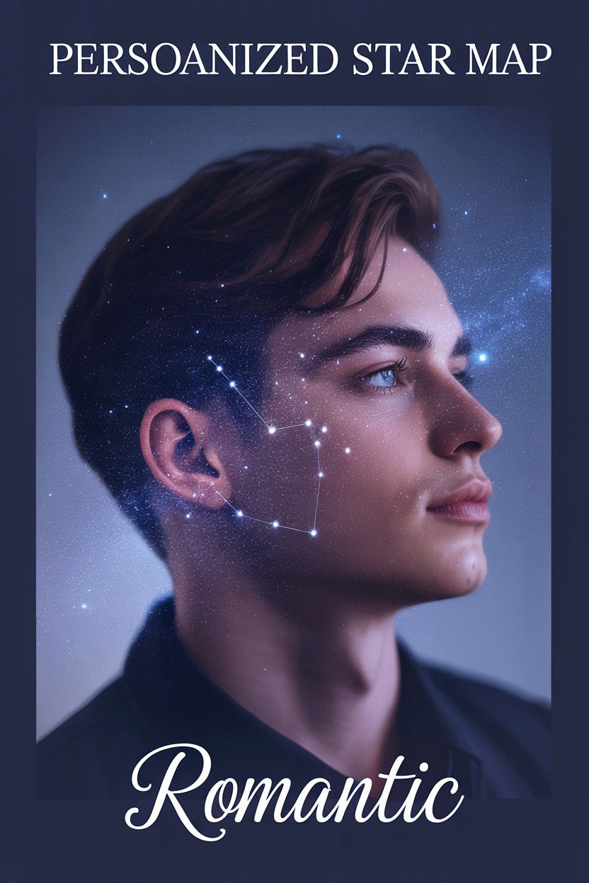 Personalized Star Map Portrait - 25 Valentine's Day Custom Portrait Ideas