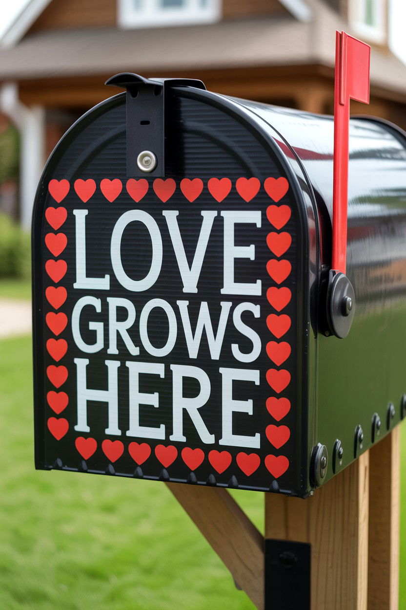 Personalized Valentine Mailbox - 25 Valentine's Day Mailbox Decorating Ideas