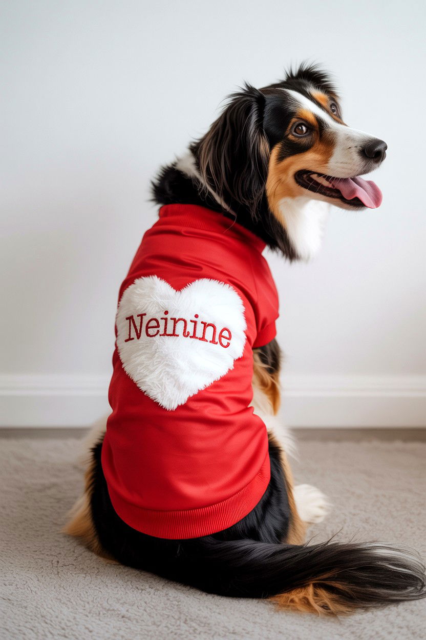 Personalized Valentine Pet Sweater - 25 Valentine's Day Pet Sweater Ideas