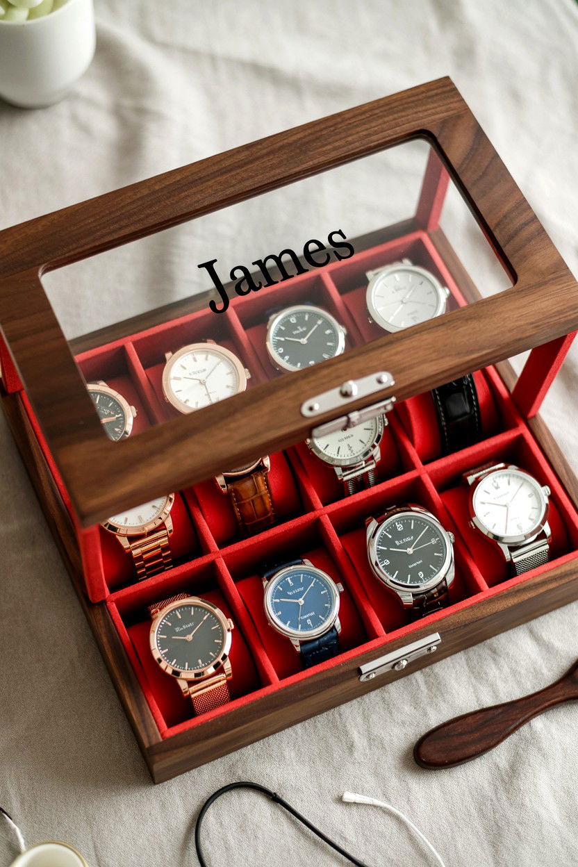 Personalized Watch Box - 25 Watch Lover Valentine's Day Gifts