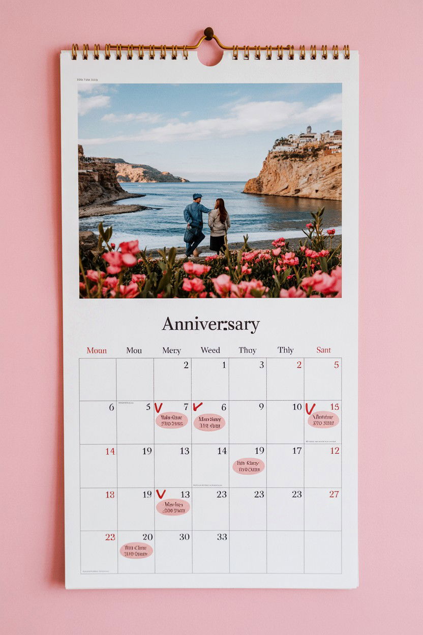 Personalized calendar - 25 Sentimental Valentine's Day Gifts for Him