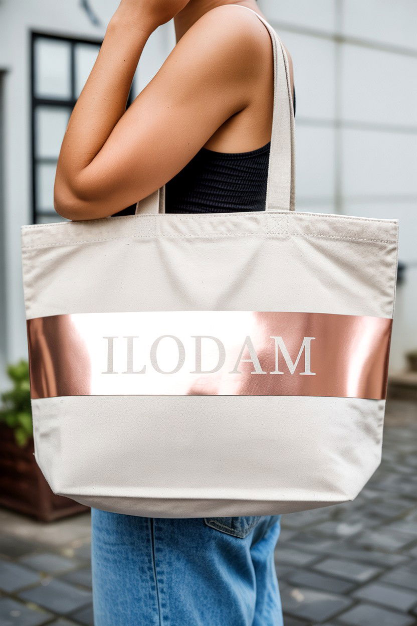 Personalized canvas tote - 25 Valentine's Day Gift Bag Ideas