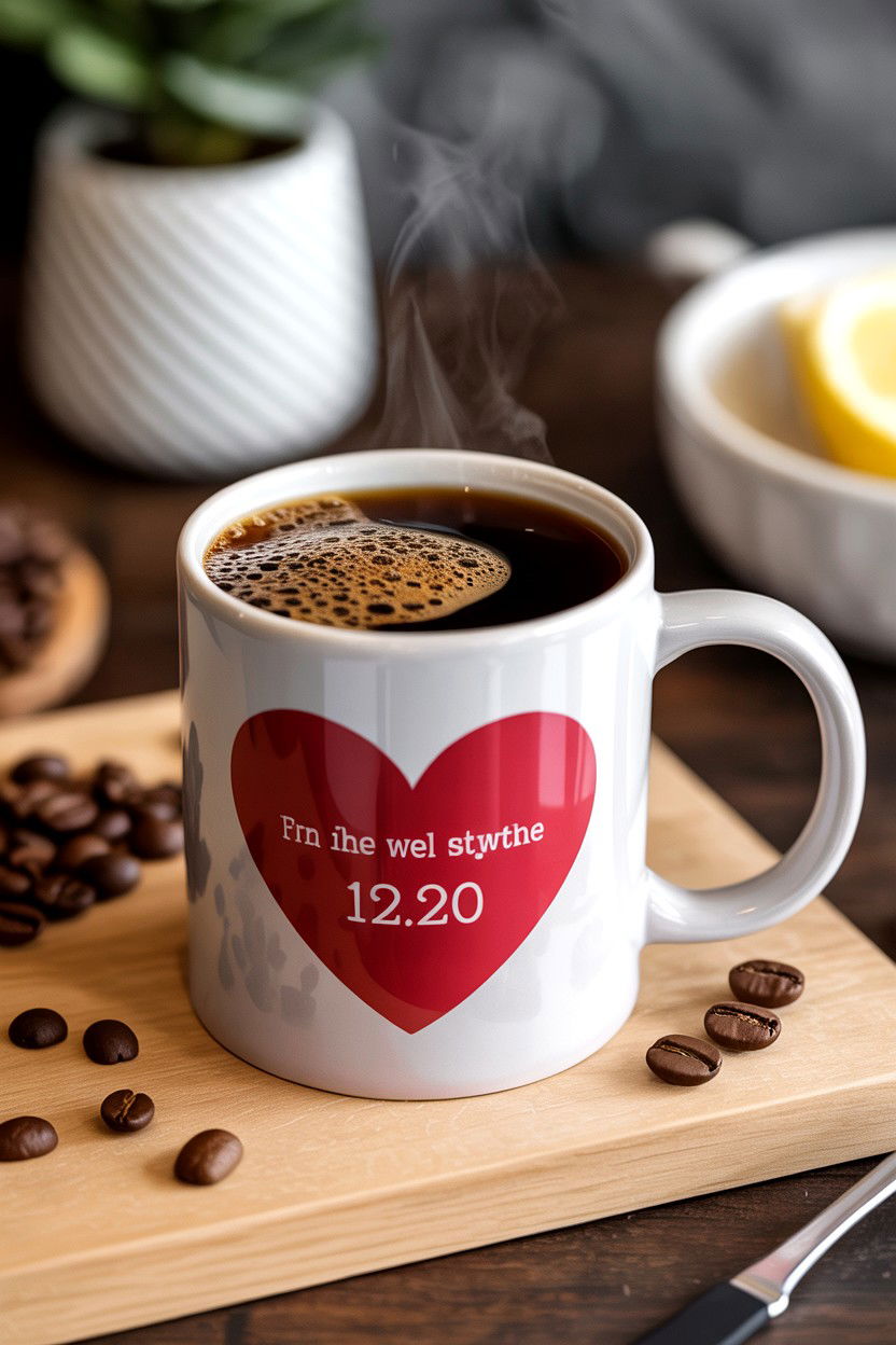 Personalized coffee mug - 25 Valentine's Day Morning Surprise Ideas