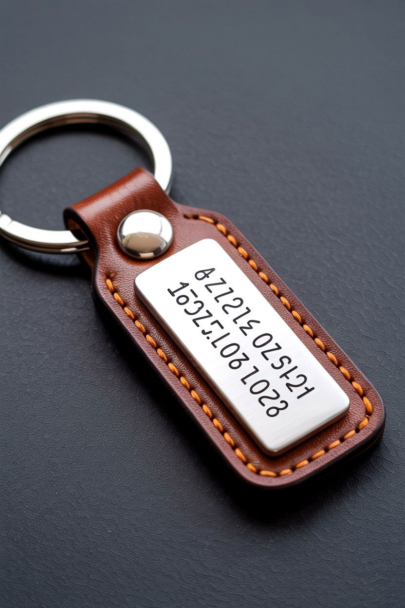 Personalized keychain - 25 Sentimental Valentine's Day Gifts for Him