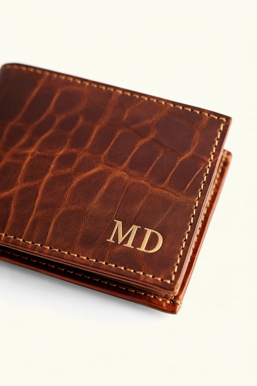 Personalized leather wallet - 25 Romantic Gifts for Husband on Valentine's Day