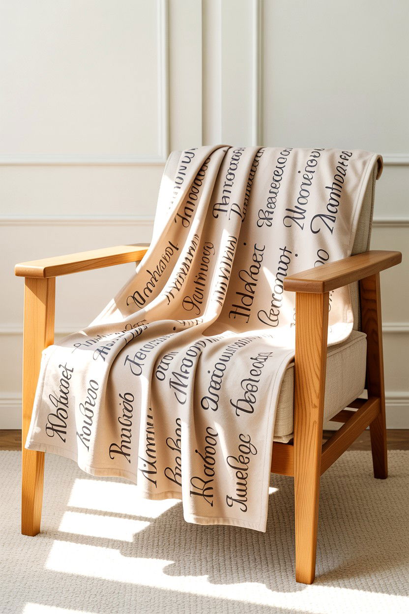 Personalized name blanket - 25 Valentine's Day Throw Blanket Ideas