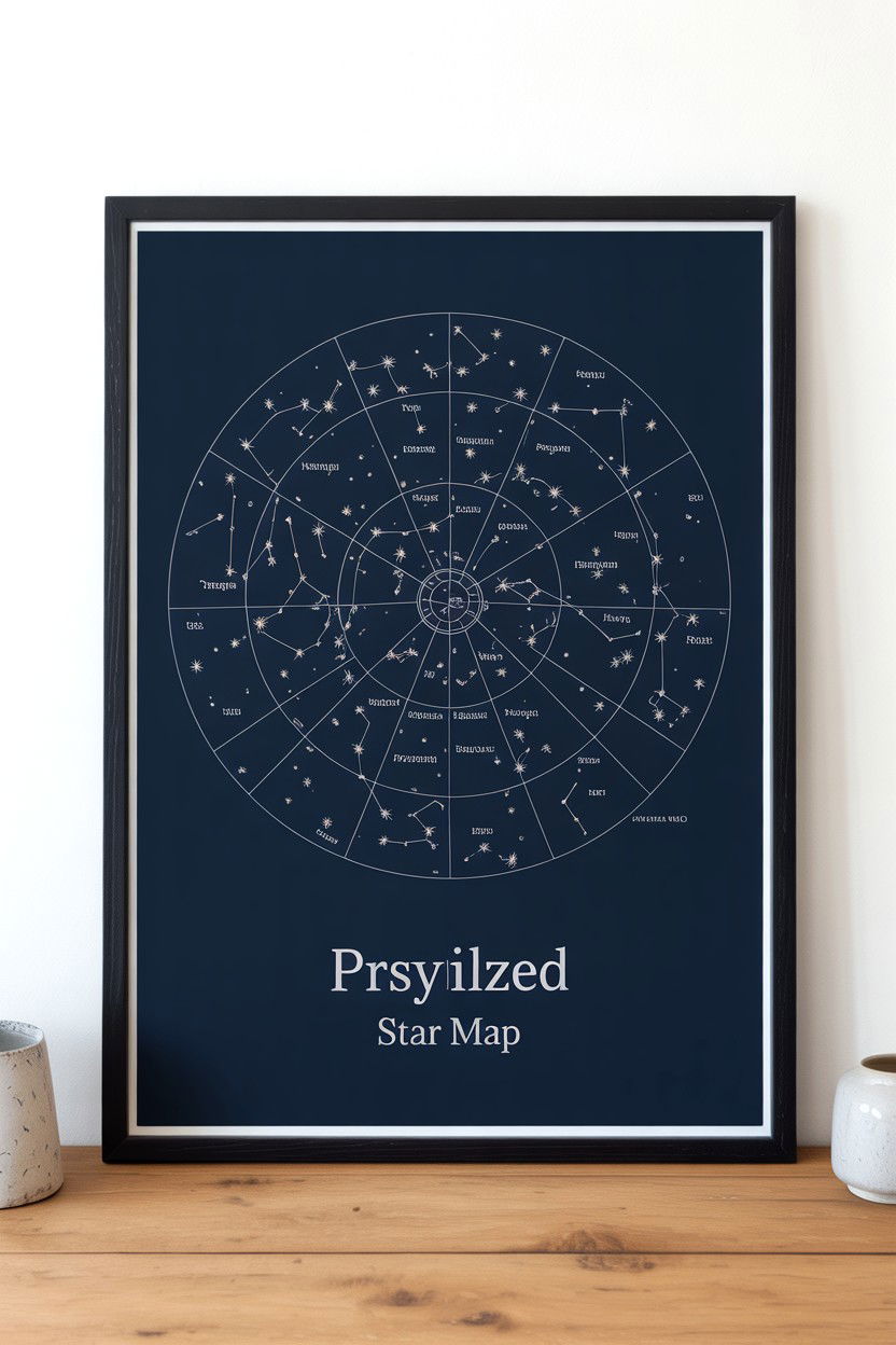 Personalized star map - 25 Thoughtful Valentine's Day Gifts for Him