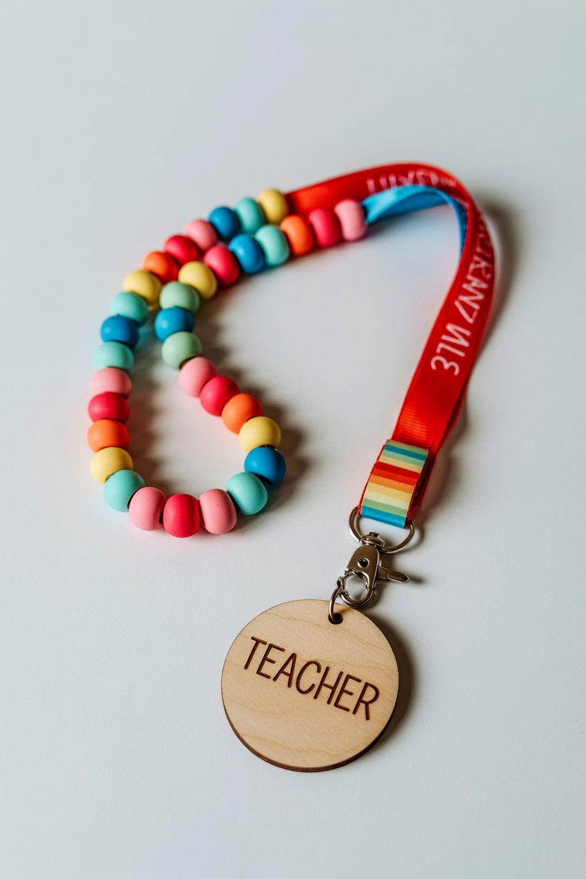 Personalized teacher lanyard - 25 Valentine's Day Teacher Gift Ideas