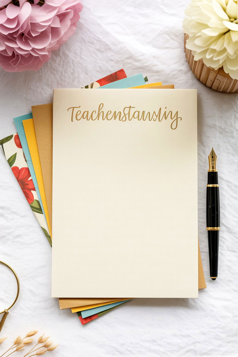 Personalized teacher stationery - 25 Valentine's Day Teacher Gift Ideas