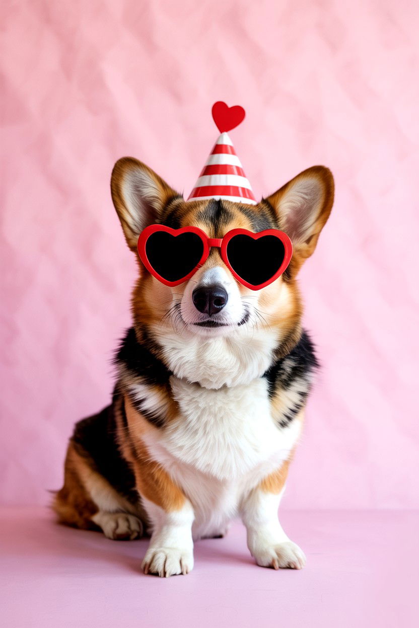 Pet Illustration Valentine - 25 Valentine's Day Pet Card Ideas