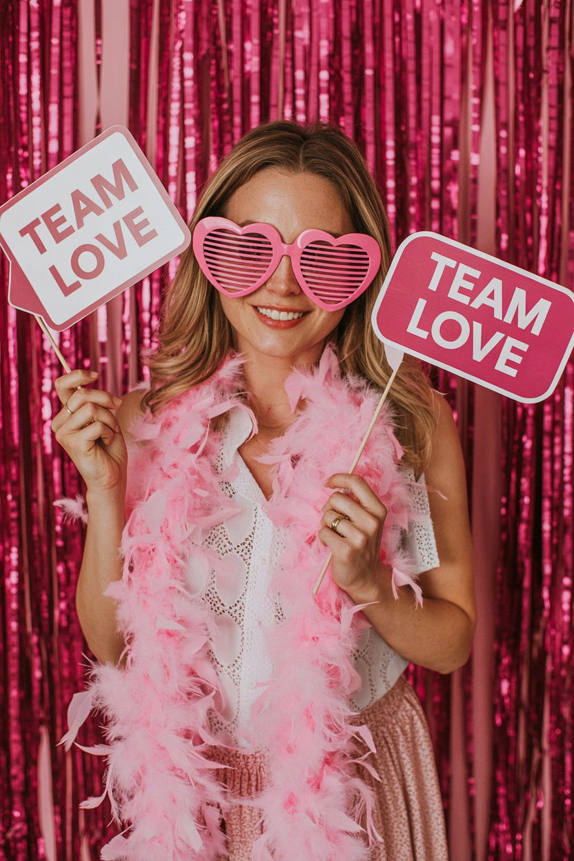 Photo Booth Props - 25 Valentine's Day Office Party Ideas