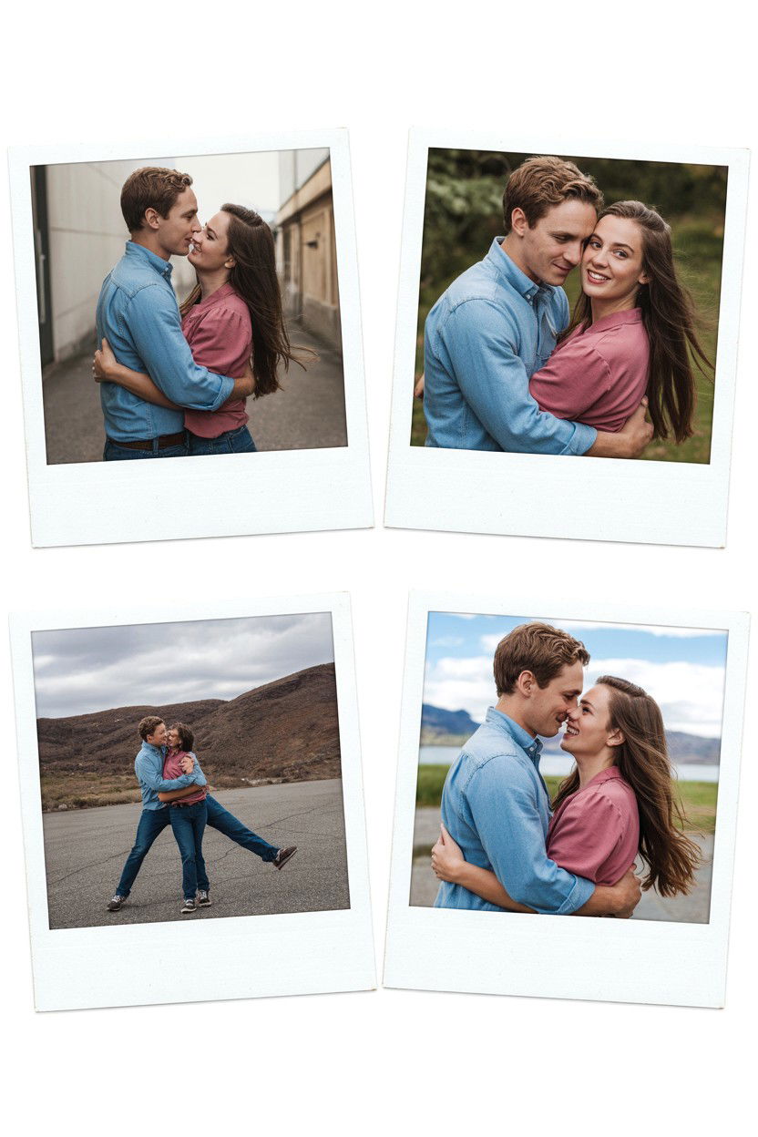 Photo Collage Card - 25 Modern Valentine's Day Card Ideas