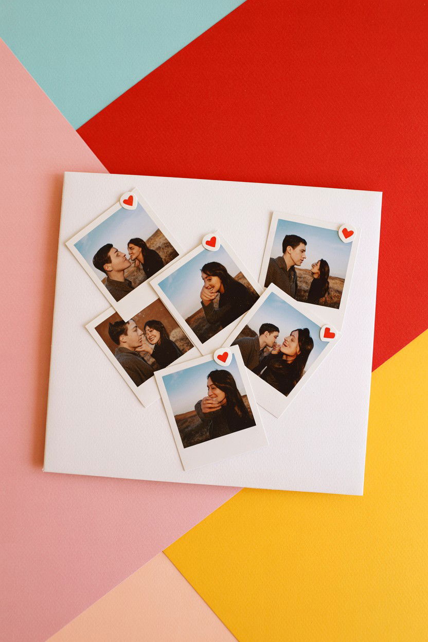 Photo Collage Card - 25 Handmade Valentine's Day Cards