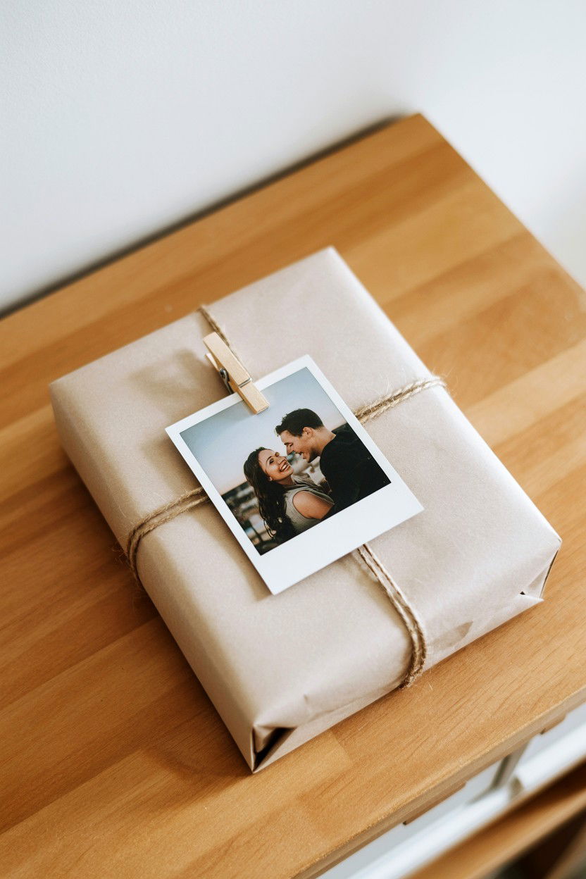Photo Gift Tag - 25 Valentine's Day Gift Wrapping Ideas