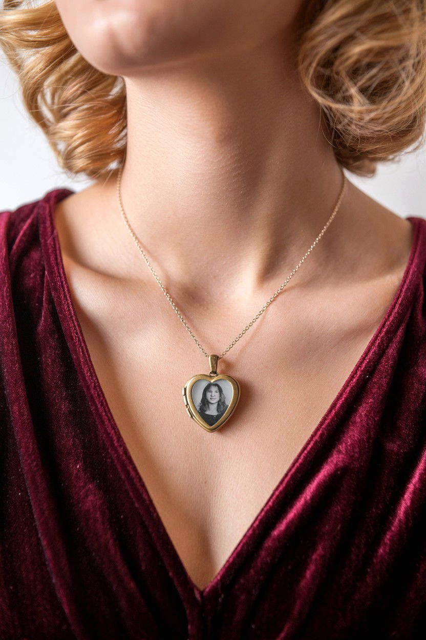 Photo Locket Necklace - 25 Valentine's Day Personalized Jewelry Ideas