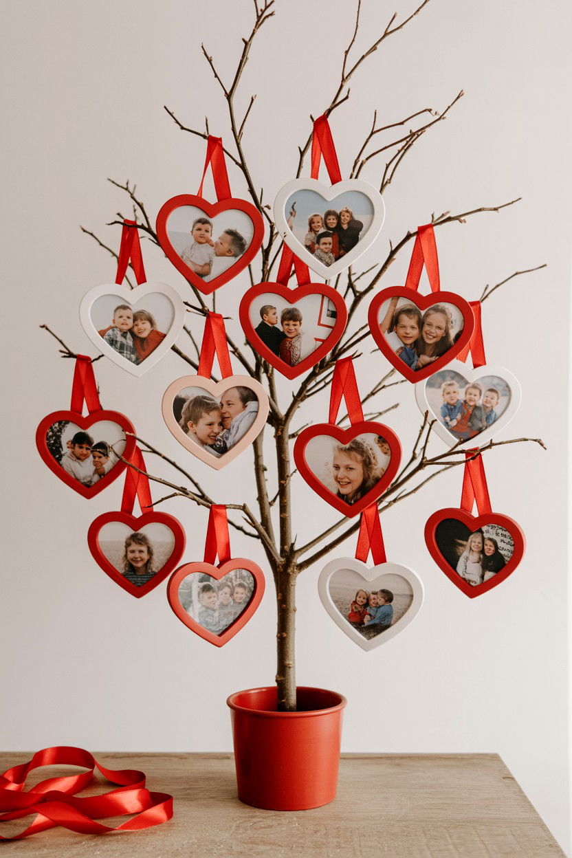 Photo Valentine Tree - 25 Valentine's Day Tree Decorating Ideas