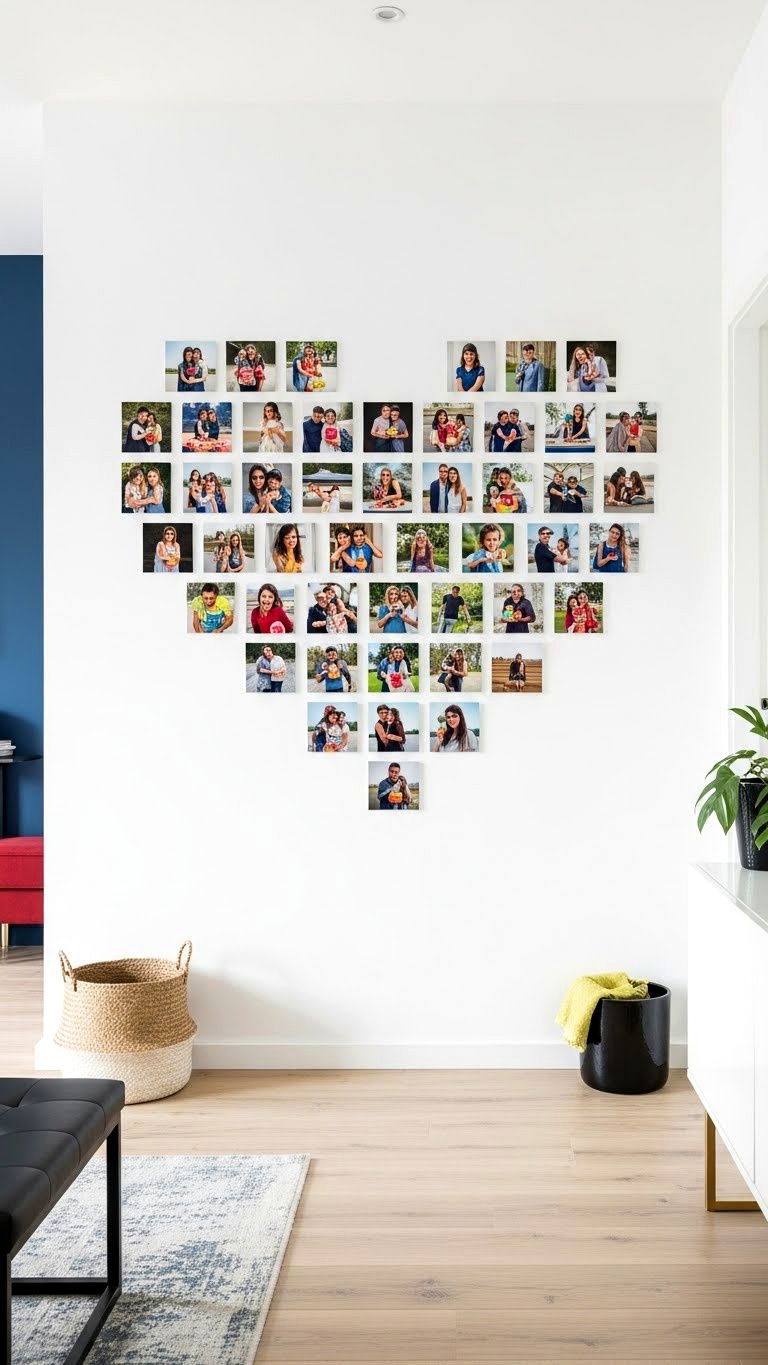 Photo Wall Collage - 25 valentine's day ideas