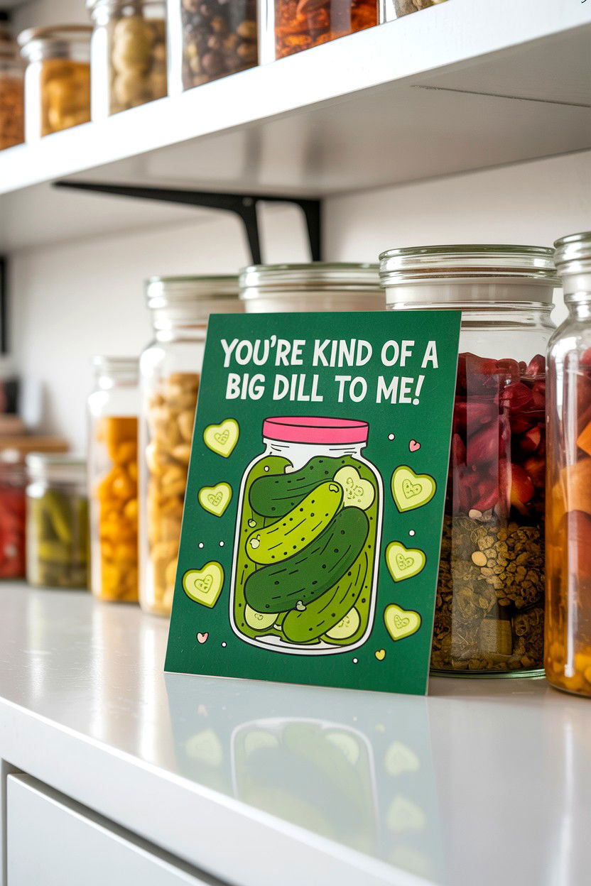 Pickle Valentine Card - 25 Funny Valentine's Day Card Ideas