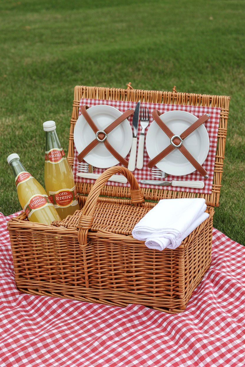 Picnic Gift Basket - 25 Valentine's Day Romantic Gift Basket Ideas