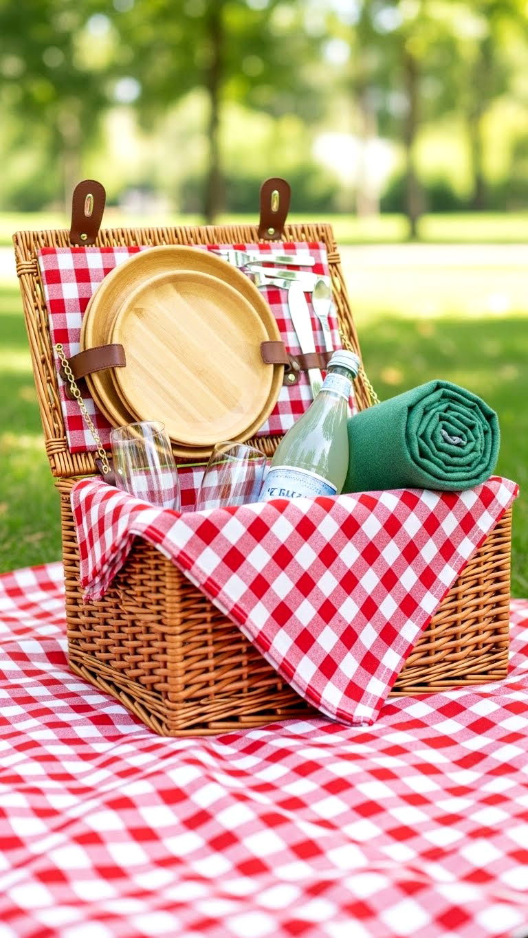 Picnic Gift Basket - 25 valentine's day basket ideas