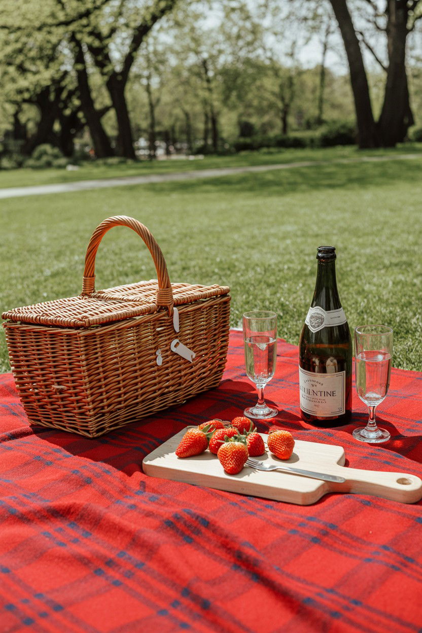Picnic In The Park - 25 Valentine's Day Outdoor Photo Ideas
