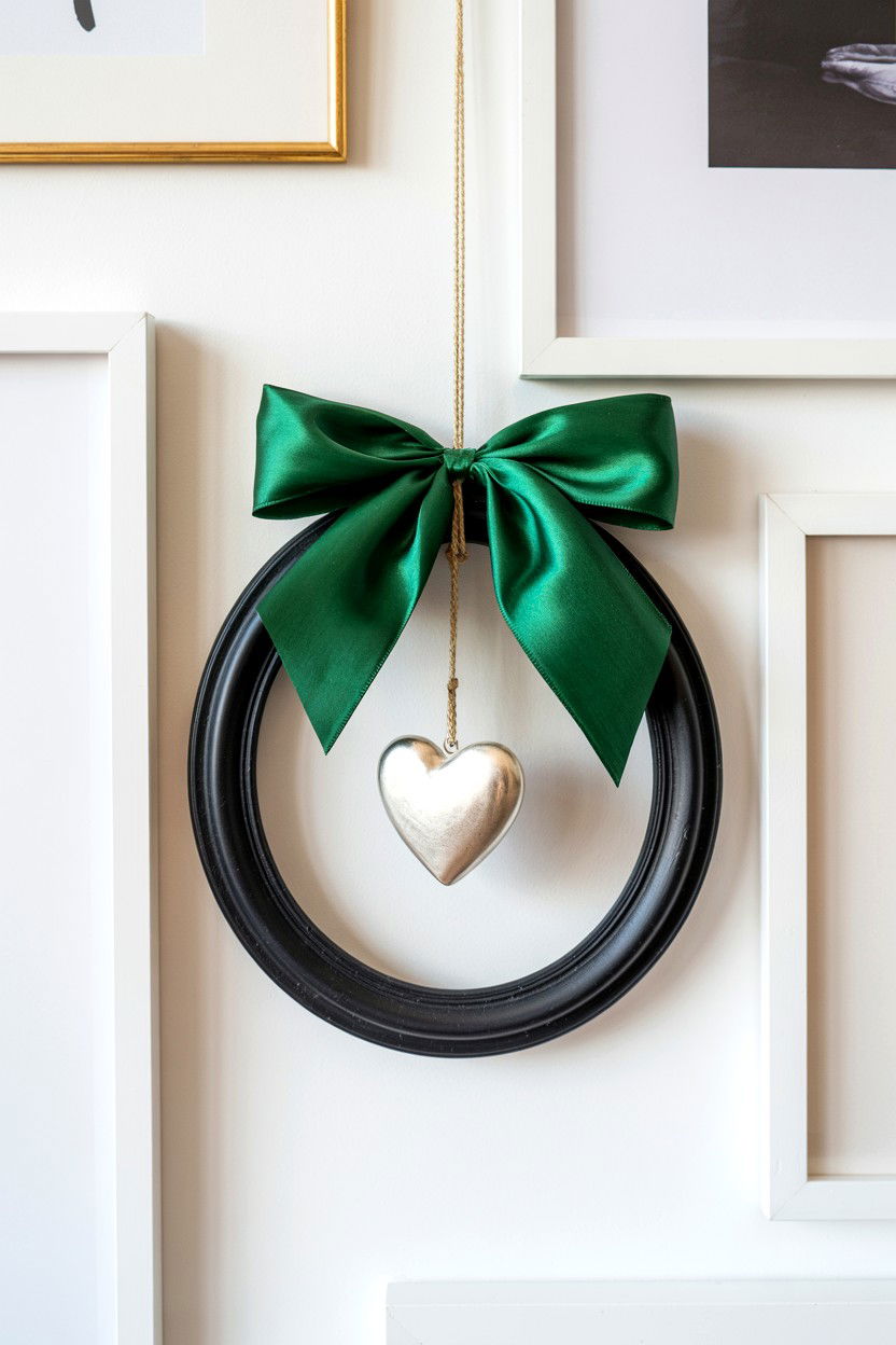 Picture Frame Wreath - 25 Dollar Store Valentine's Day Wreath Ideas