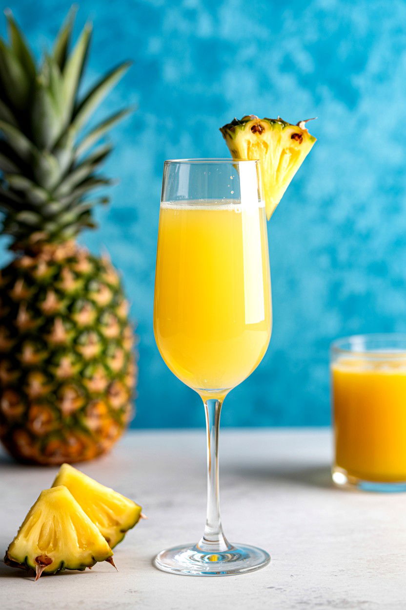 Pineapple Champagne - 25 Valentine's Day Champagne Cocktails