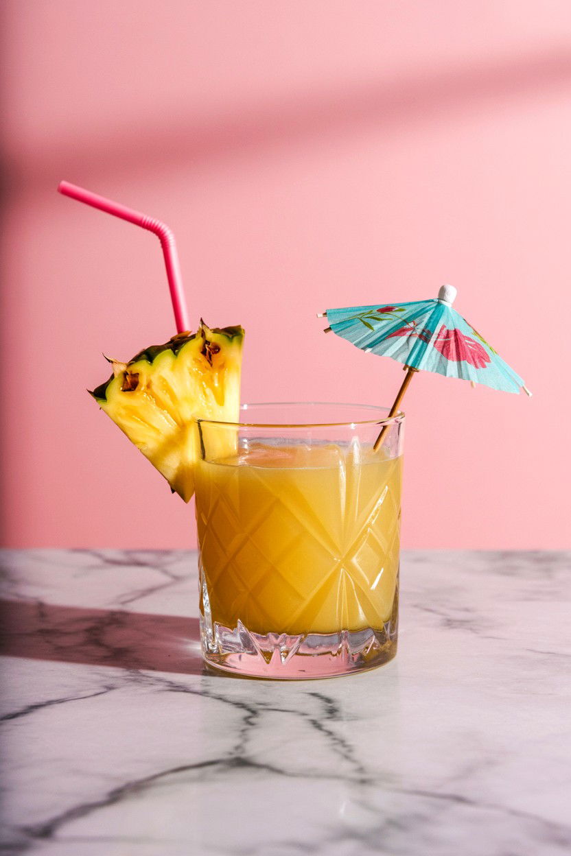 Pineapple Coconut Rum Cocktail - 25 Valentine's Day Rum Cocktails