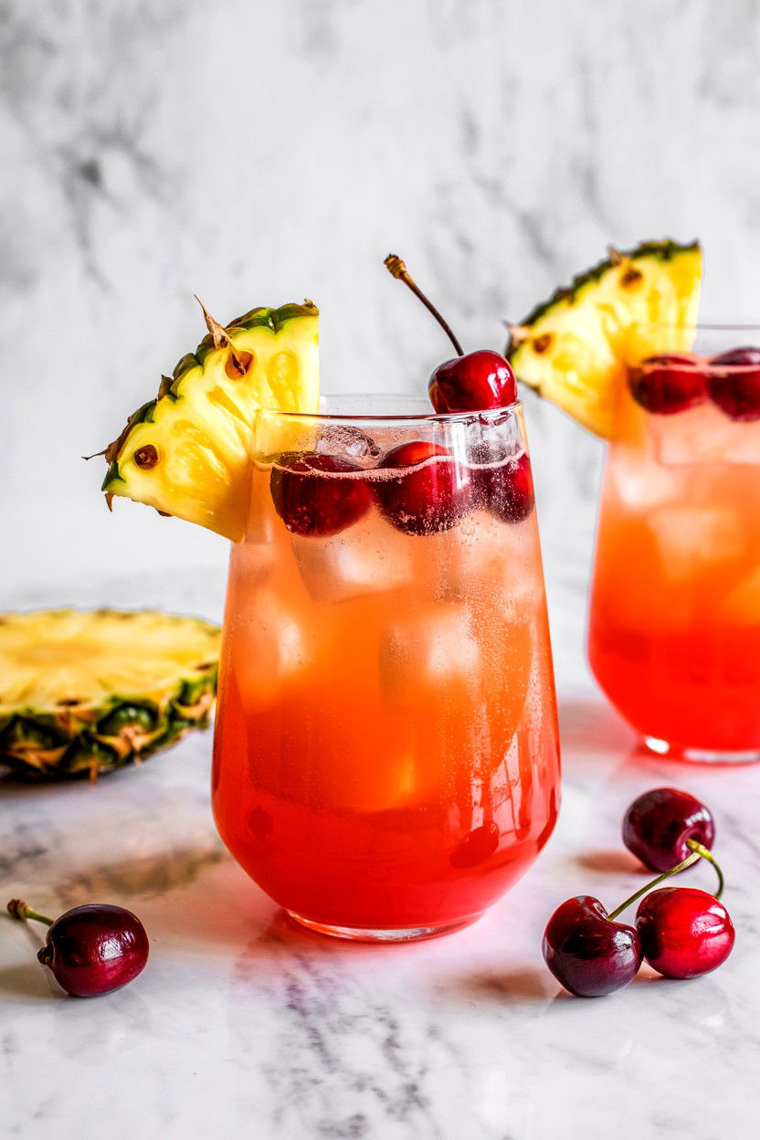 Pineapple Cranberry Drink - 25 Valentine's Day Punch Ideas