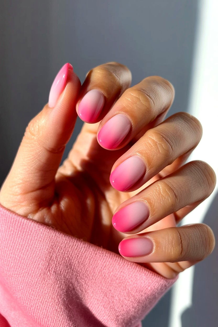Pink Aura Nails - 25 Pink Valentine's Day Nail Ideas