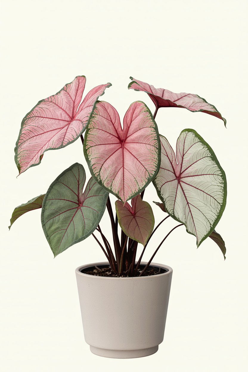 Pink Caladium Plant - 25 Valentine's Day Potted Plant Ideas