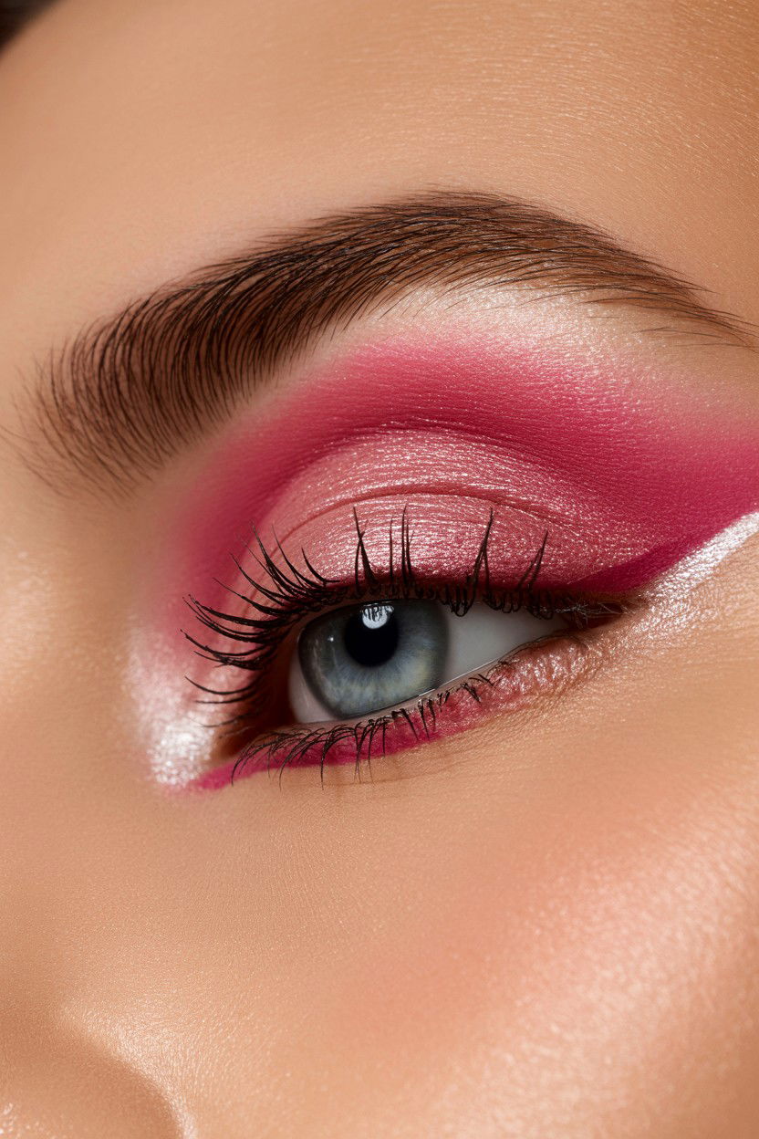 Pink Eyeshadow - 25 Valentine's Day Eye Makeup Ideas