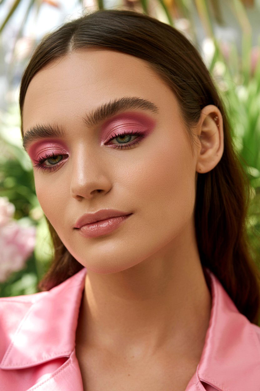 Pink Eyeshadow - 25 Bold Valentine's Day Makeup Ideas