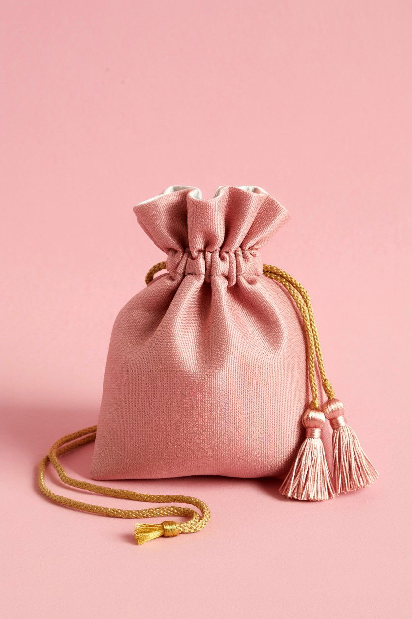 Pink Fabric Pouch - 25 Valentine's Day Treat Bag Ideas