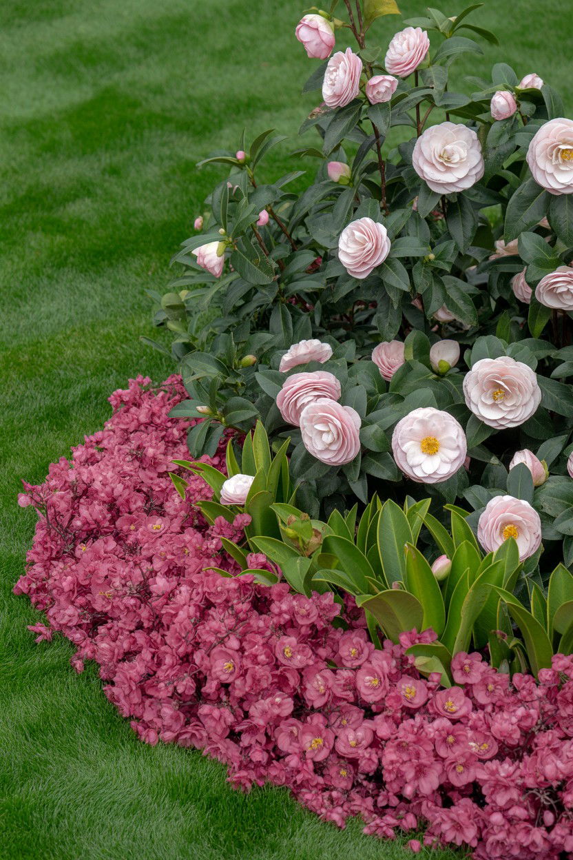 Pink Floral Border - 25 Valentine's Day Garden Ideas