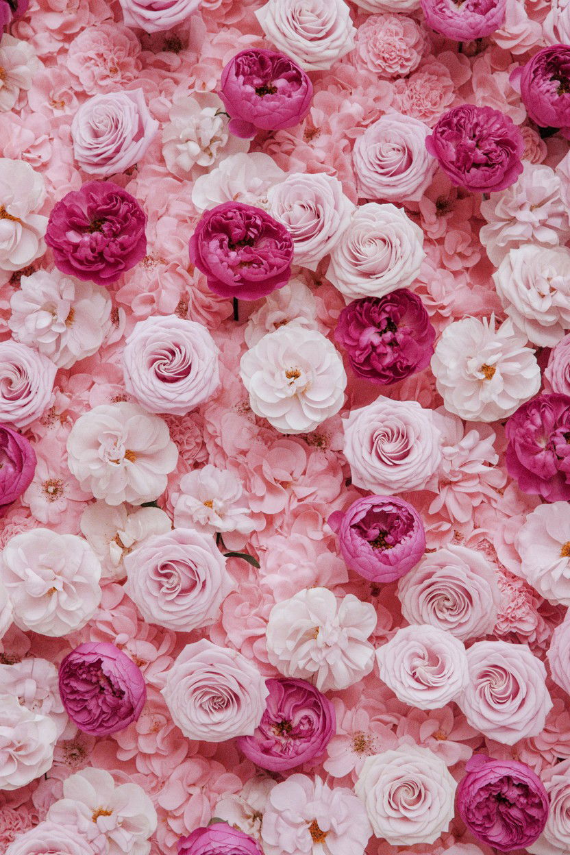 Pink Floral Wall - 25 Valentine's Day Instagram Photo Ideas