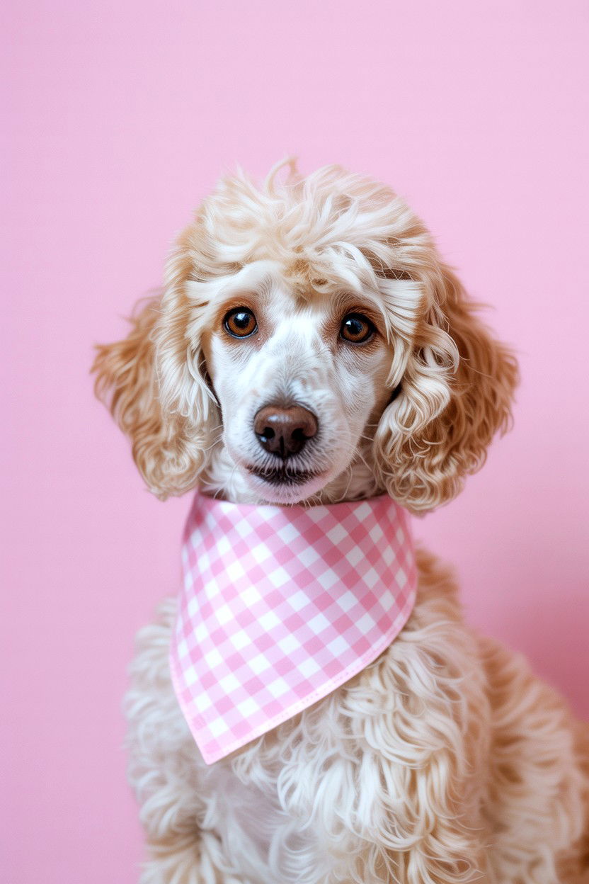 Pink Gingham Dog Bandana - 25 Valentine's Day Dog Bandana Ideas