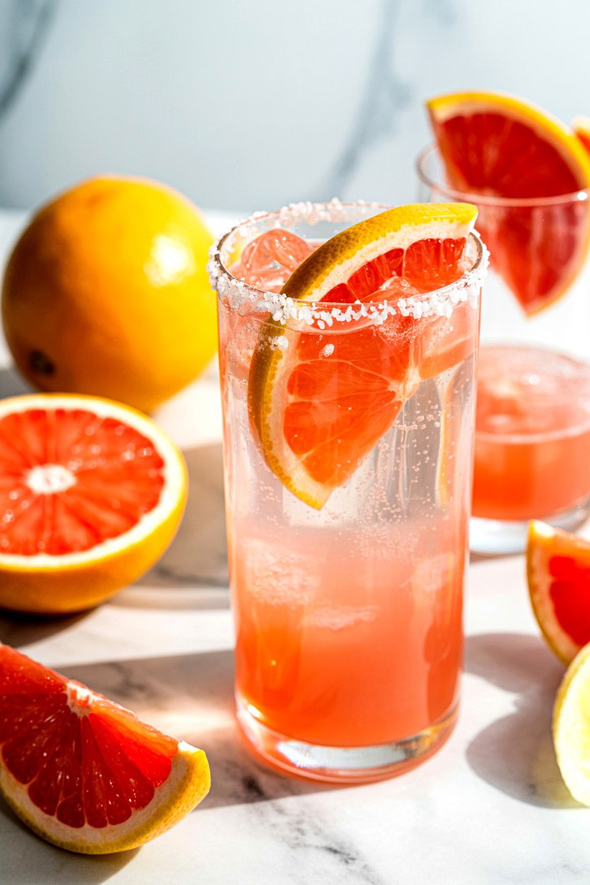 Pink Grapefruit Paloma - 25 Valentine's Day Cocktail Recipes