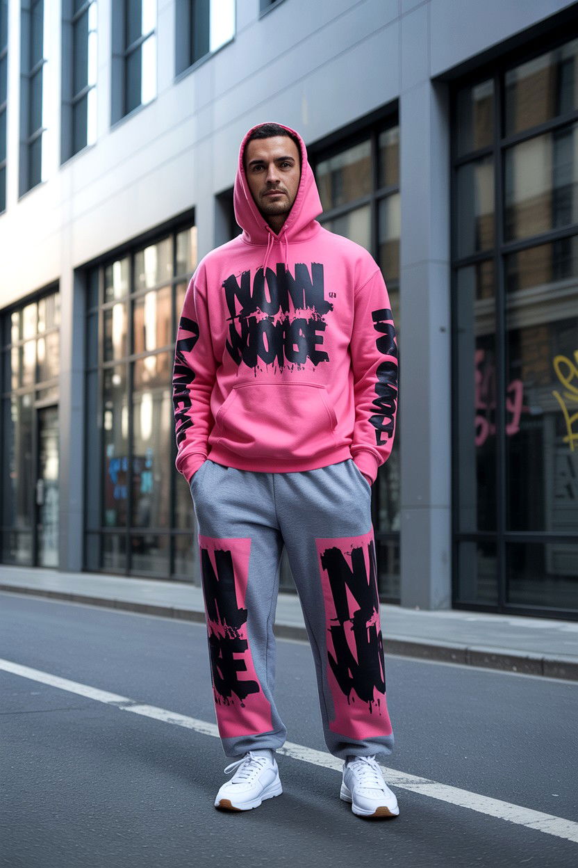 Pink Graphic Hoodie Style - 25 Valentine's Day Streetwear Outfits