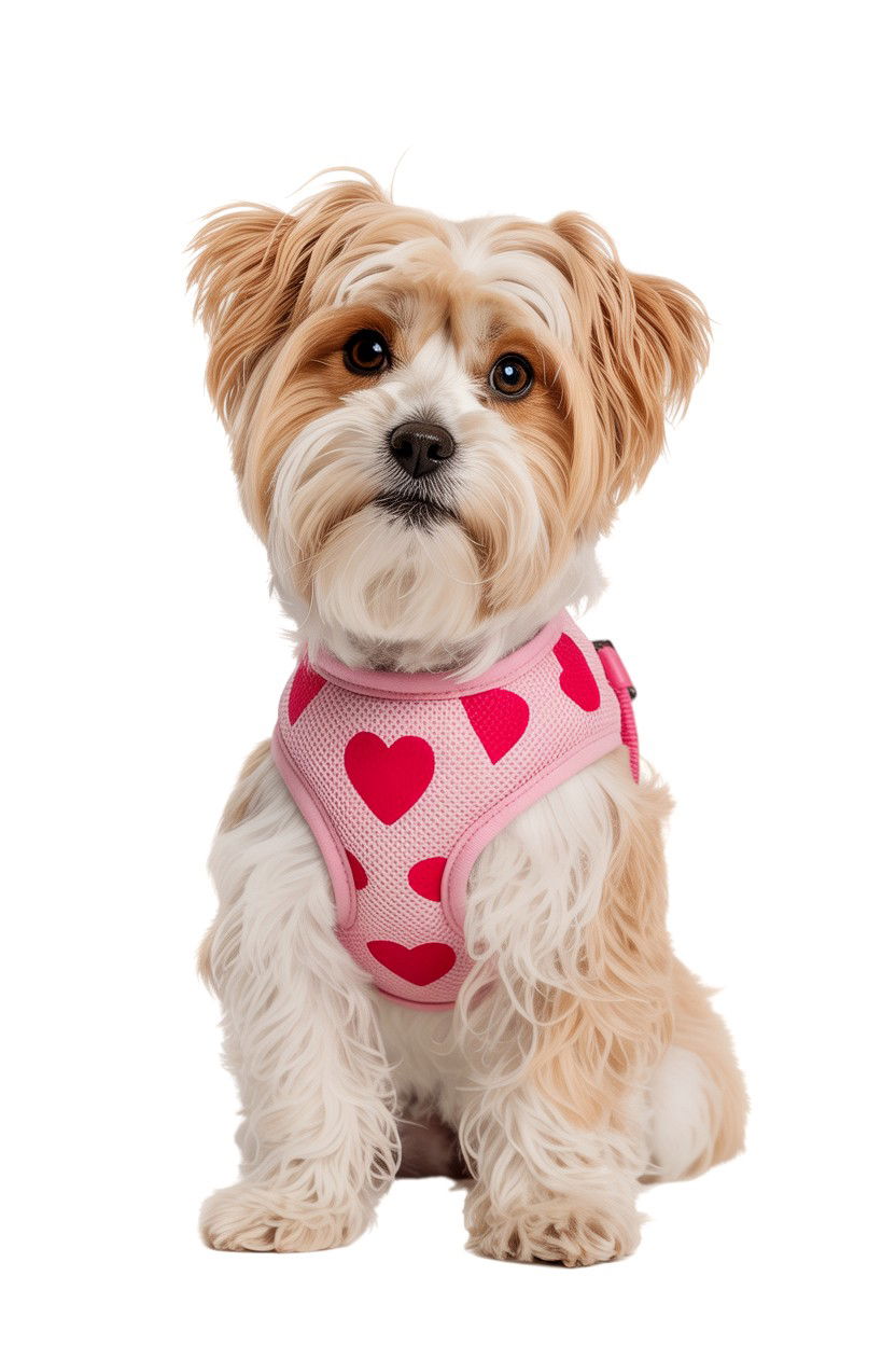 Pink Heart Dog Harness - 25 Valentine's Day Pet Harness Ideas