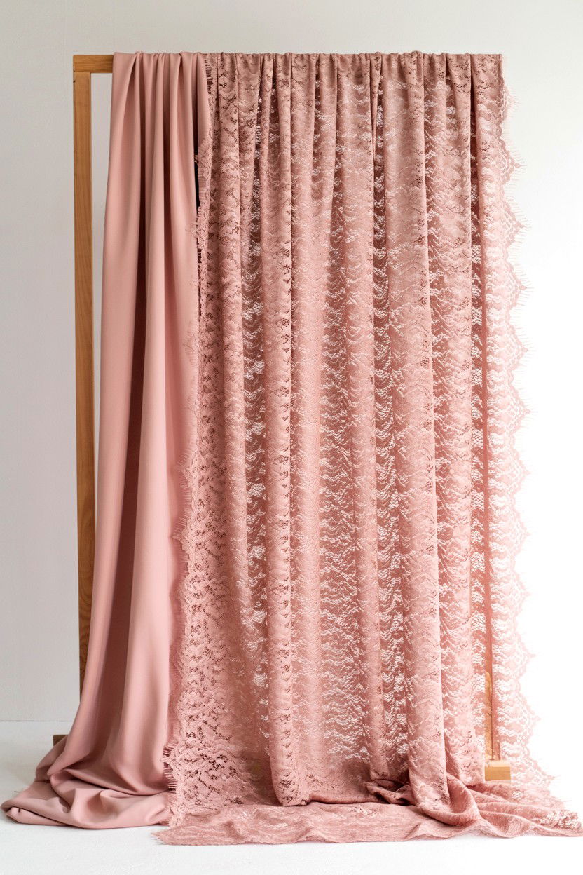 Pink Lace Backdrop - 25 Valentine's Day Pet Photoshoot Ideas