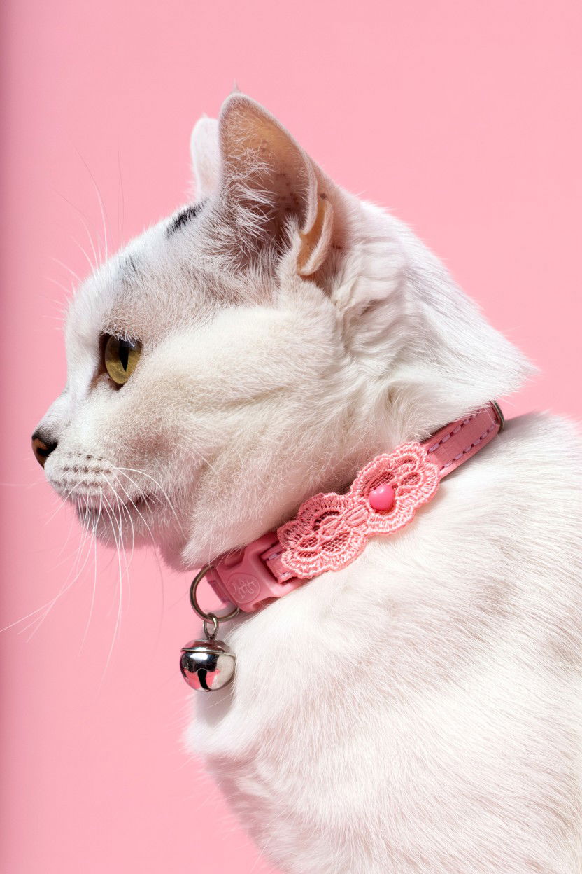 Pink Lace Cat Collar - 25 Valentine's Day Pet Collar Ideas
