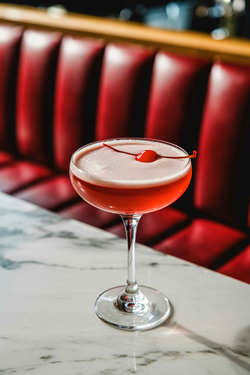 Pink Lady Cocktail - 25 Valentine's Day Pink Drink Ideas