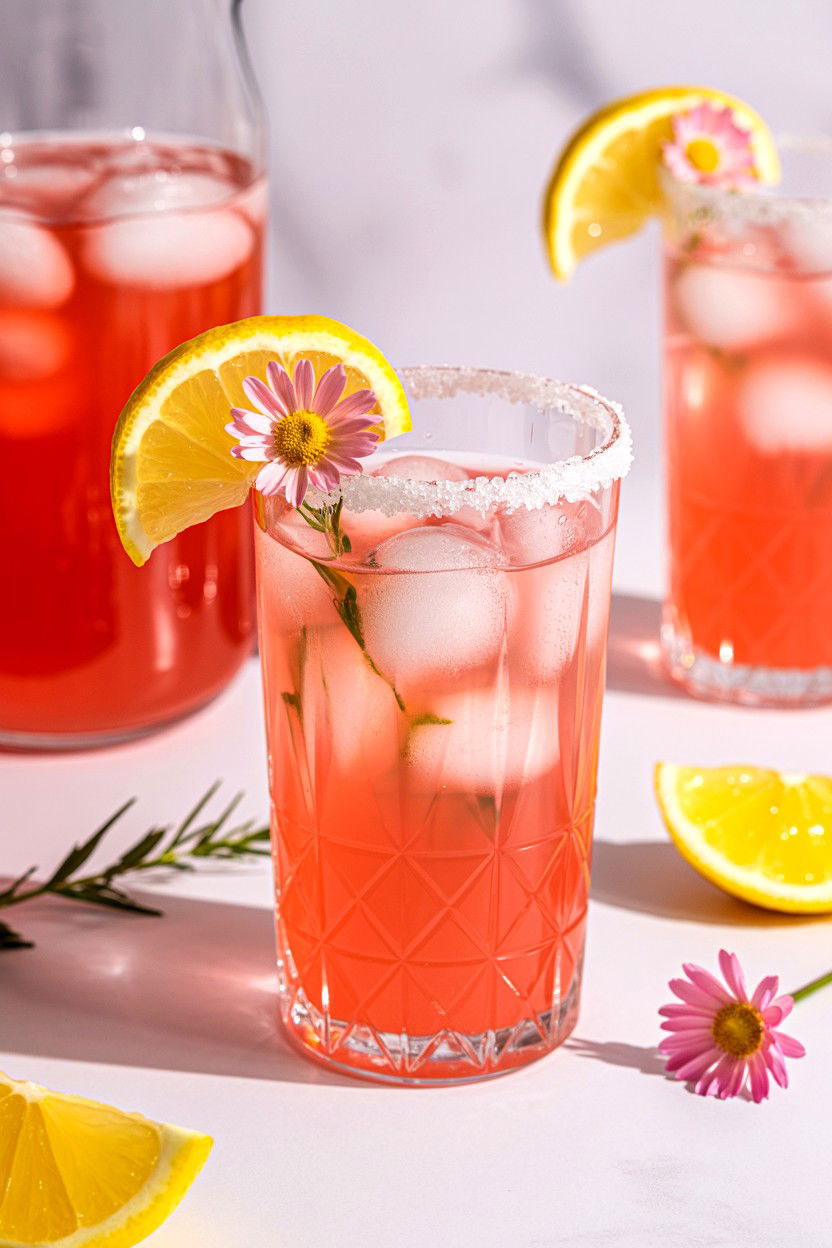 Pink Lemonade - 25 Valentine's Day Mocktail Ideas