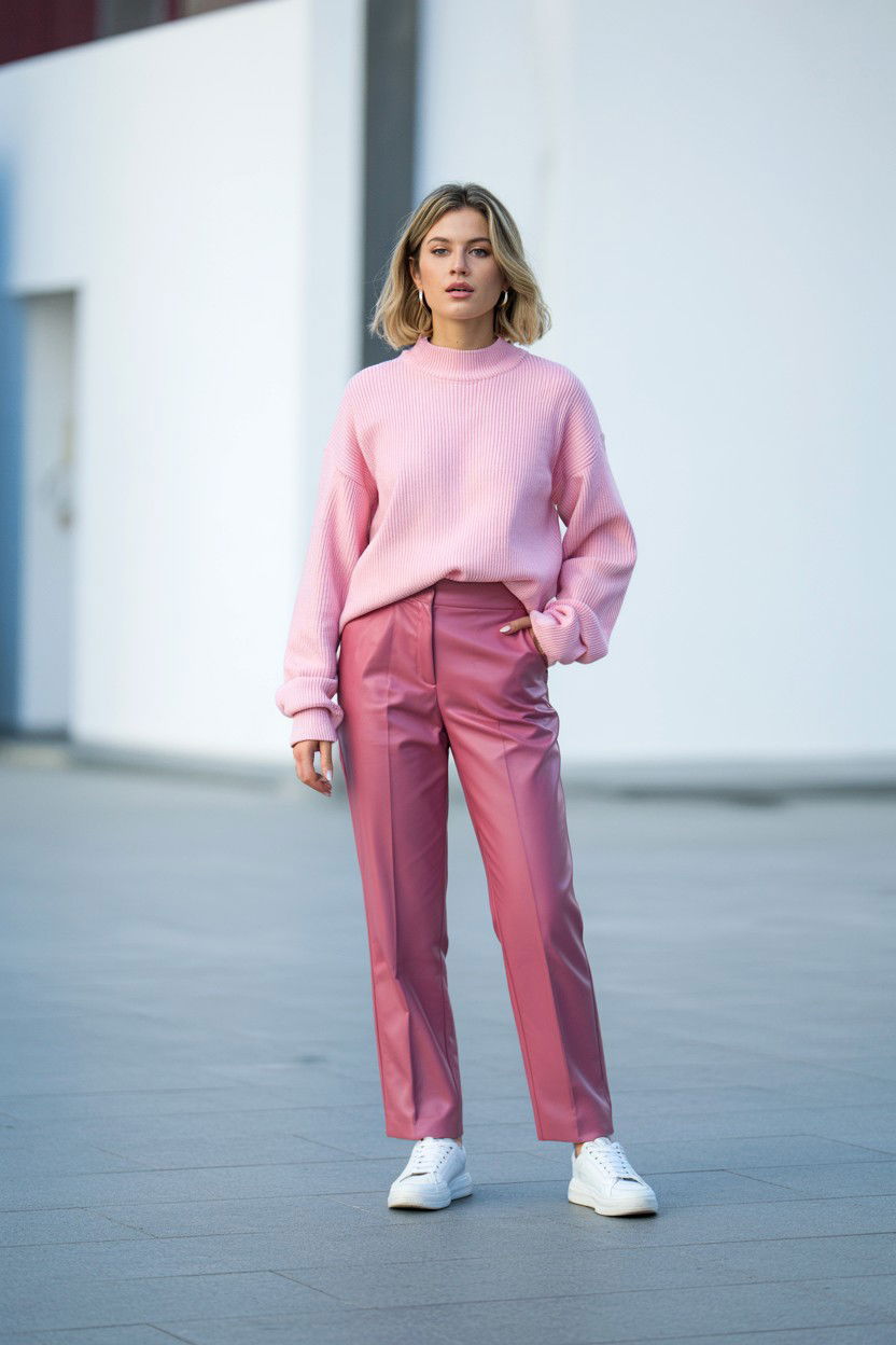 Pink Monochrome Outfit - 25 Casual Valentine's Day Outfits