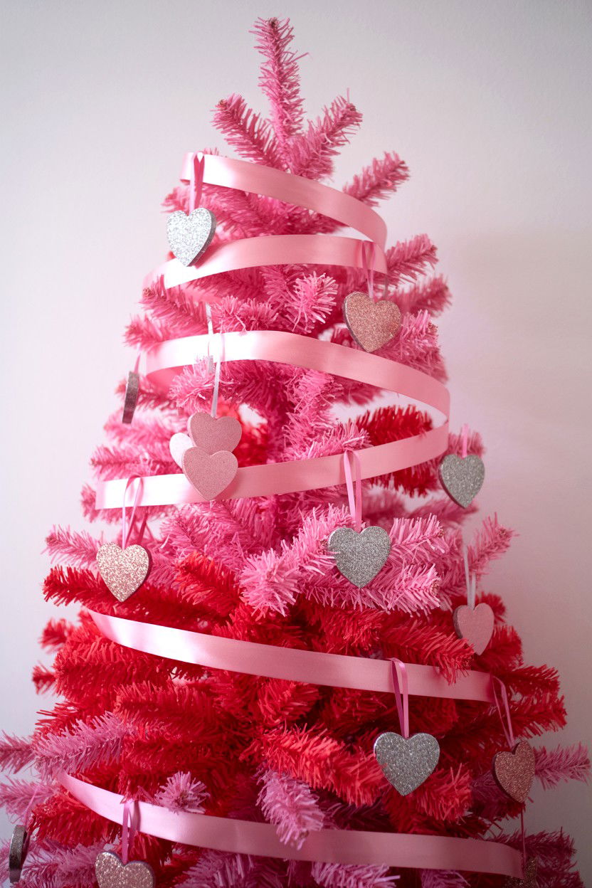 Pink Ombre Tree - 25 Maximalist Valentine's Day Ideas