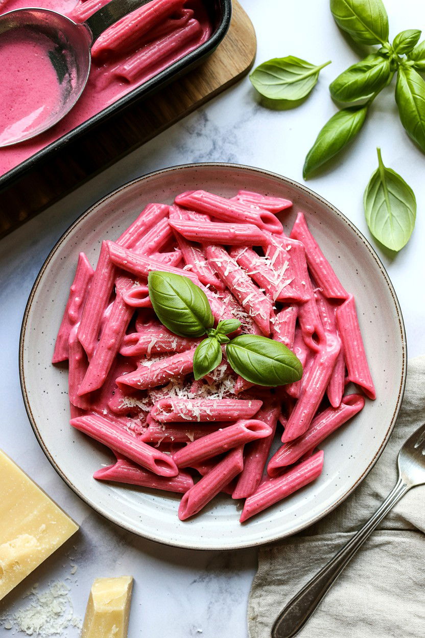 Pink Pasta Dinner - 25 Valentine's Day Potluck Party Ideas