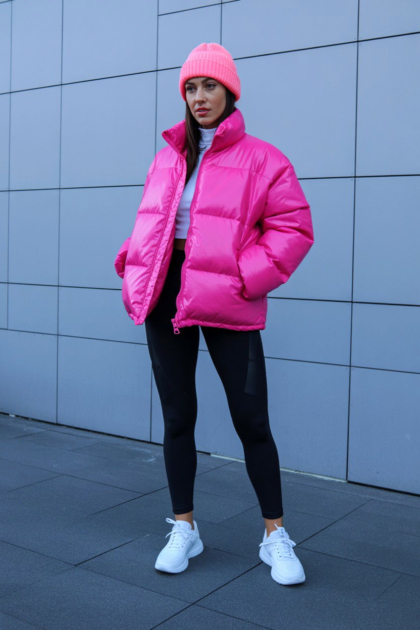 Pink Puffer Jacket Aesthetic - 25 Valentine's Day Streetwear Outfits